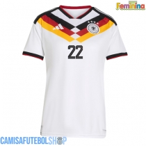 Camisa de time de futebol Alemanha David Raum #22 Replicas 1º Equipamento Feminina Mundo 2026 Manga Curta